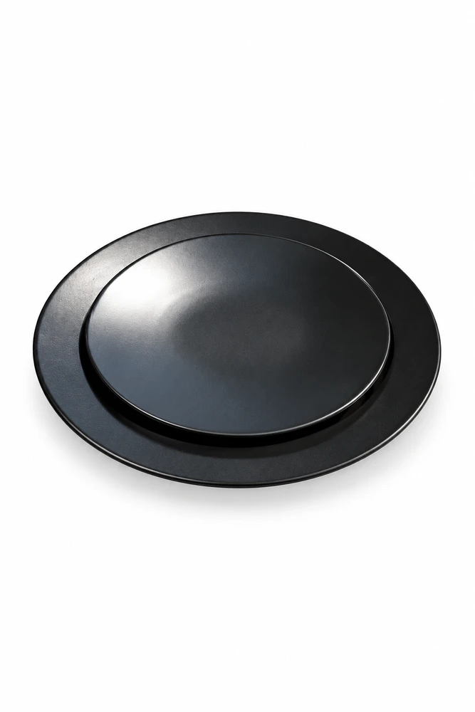 Charcoal Heirloom dinner plate